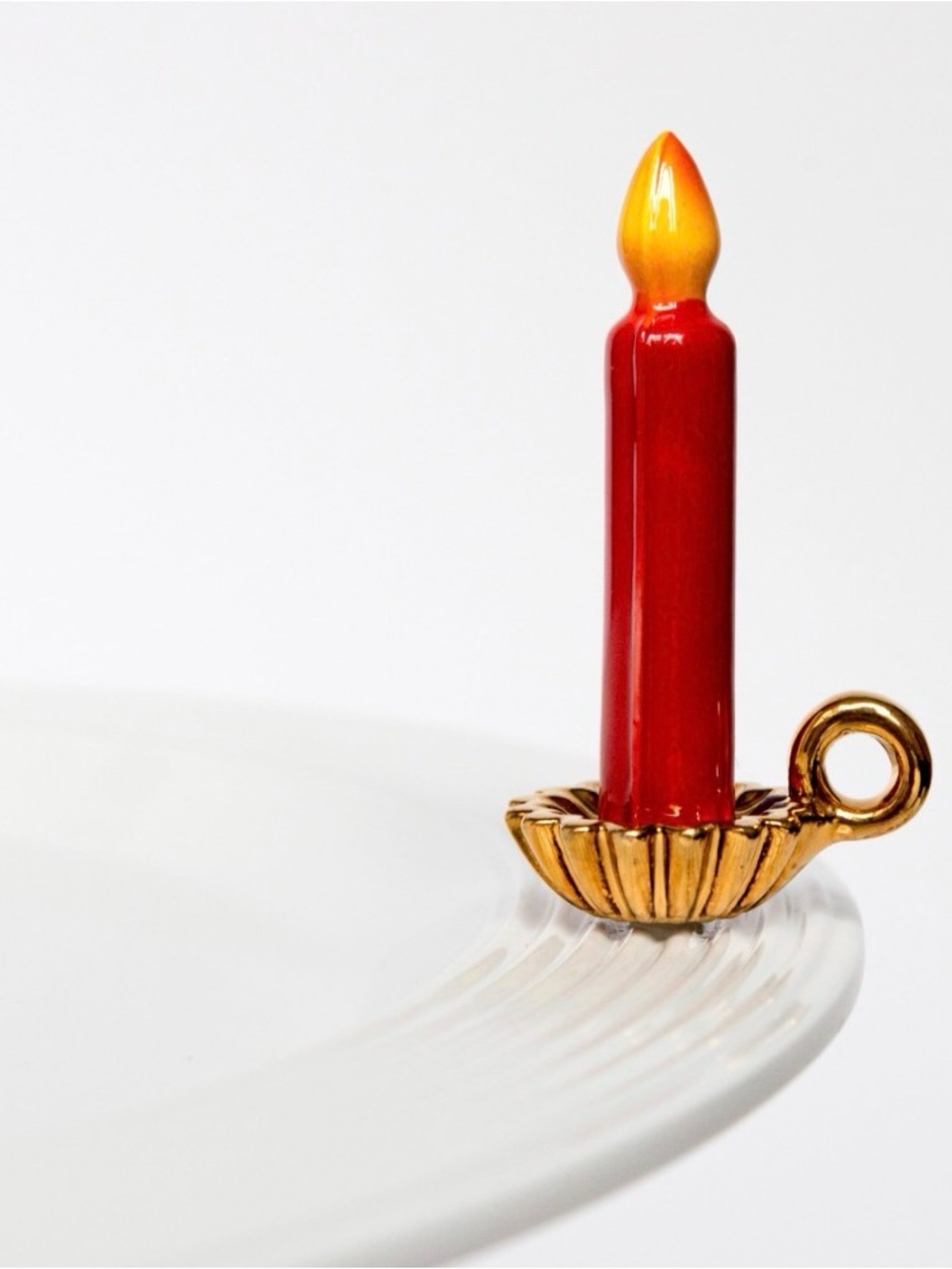 NEW Nora Fleming Light the Way (Vintage Candle) Hand-Painted CHRISTMAS Decor